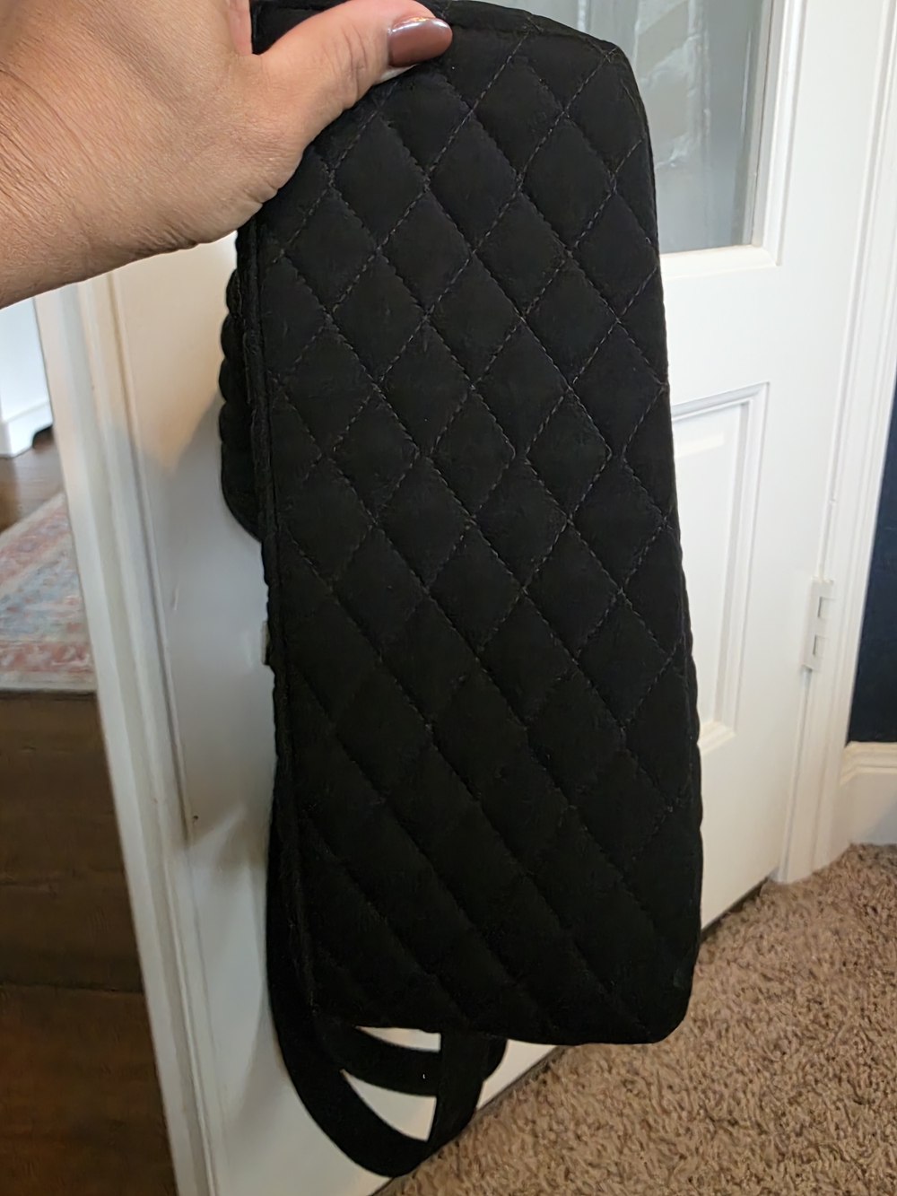 Vera Bradley On The Go Black Quilted Crossbody Shoulder Bag - Picture 7 of 7